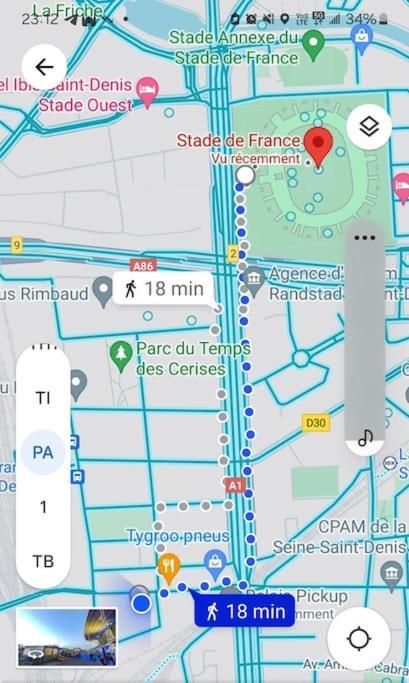 Superbe T2, Paris, Stade De France, Wifi, Parking Saint-Denis  Extérieur photo